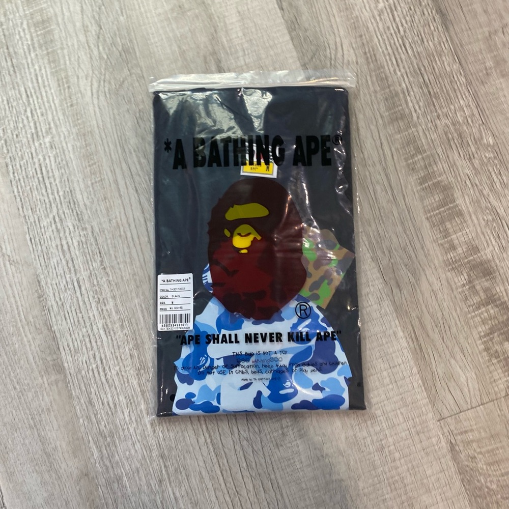 Bape Black and Blue Camo Short Sleeve Tee